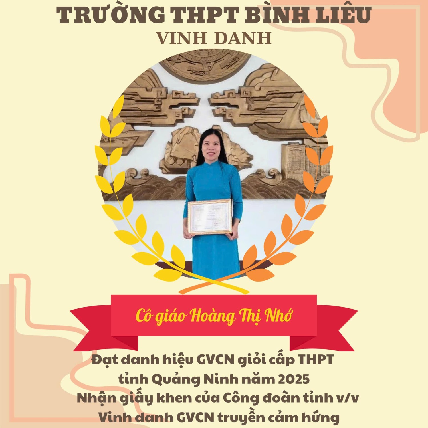 VINH DANH GIÁO VIÊN CHỦ NHIỆM GIỎI CẤP TỈNH NĂM 2025